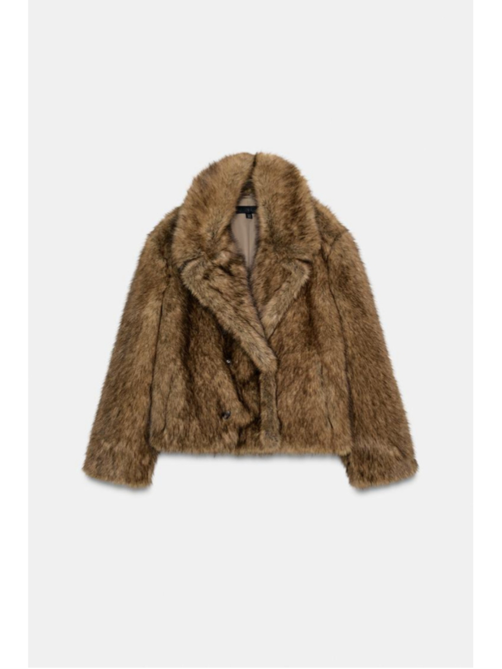 Zara Short Faux Fur Coat – Size XS
